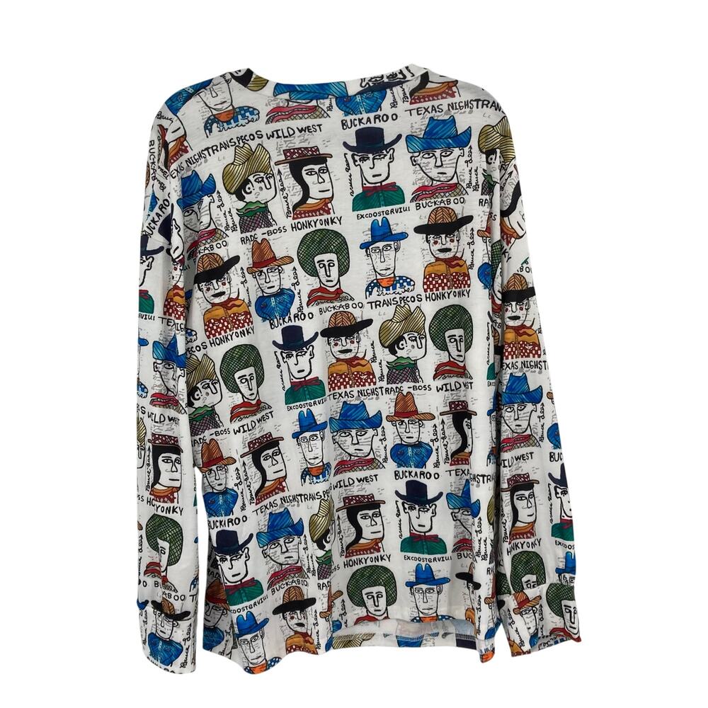 Western Humor All Over Print Long Sleeve Shirt Men’s 4XL Cowboy Rodeo - Picture 2 of 9